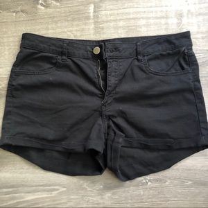 cute and simple black shorts